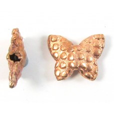 2 Pure Copper Butterfly Beads
