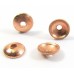 10 Pure Copper 6mm Plain Beadcaps