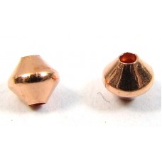 50 Pure Copper 5mm Bicone Beads