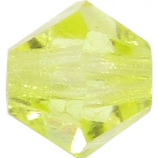 100 Jonquil Preciosa Crystal 4mm Bicone Beads