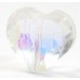 1 Clear AB Crystal Facetted 18mm Heart Bead
