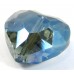1  Meridian Blue AB Crystal Facetted 18mm Heart Bead