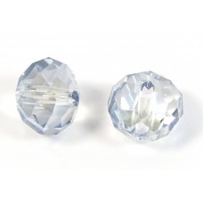 10 Sky Blue Crystal AB 8mm Rondelle Beads