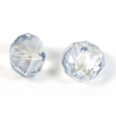 10 Sky Blue Crystal AB 8mm Rondelle Beads