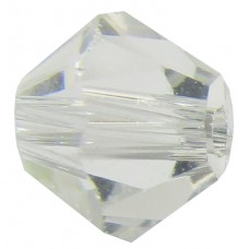 100 Crystal 4mm Clear Bicone Beads Similar to Article 5301/ 5328