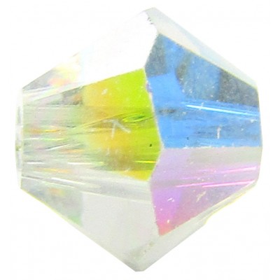 100 Crystal 4mm Clear AB Bicone Beads Similar to Article 5301/ 5328