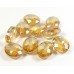 10 Crystal Chunky Oval  20mm Faceted Bead – Cognac AB