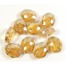 10 Crystal Chunky Oval  20mm Faceted Bead – Cognac AB
