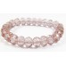 25 Czech Glass Rose Faceted Rondelle 6mm Beads