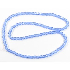 1 Strand 4mm Sapphire Firepolish beads