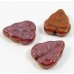 25 of Czech Glass Russet/ Brown Lustre Leaf 10mm Beads