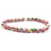 50 Czech Glass Firepolish Crystal 6mm Opaque Pink Vitrail