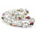 25 Czech Glass Firepolish Crystal 8mm Crystal Vitrail