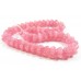 50 Czech Glass Opaque Pink 6x8mm Flower Beads