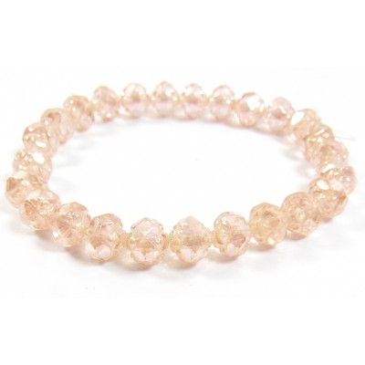 25 Rosaline Lustre Firepolish Faceted Czech Glass 6mm Beads