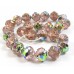 25 Peach/ Vitrail Firepolish Faceted Czech Glass 8mm Beads