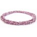 100 Firepolish Beads 4mm Metallic Rose Pink.