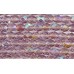 100 Firepolish Beads 4mm Light Amethyst transparent / AB.
