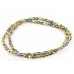 100 Firepolish Beads 4mm Metallic Pewter/ Silver (Aurum).