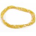 100 Firepolish Beads 4mm Light Topaz Transparent/ AB.