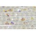 100 Firepolish Beads 4mm Clear Aurora Borealis