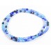 100 Firepolish Glass Beads 4mm Blue Mix