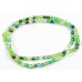 100 Firepolish Glass Beads 4mm Green Mix