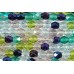 100 Firepolish Glass Beads 4mm Spring Garden Mix
