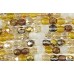 100 Firepolish Glass Beads 4mm Butterscotch Mix