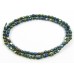 1 Strand Firepolish Glass Beads 4mm Green Iris