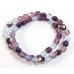 Strand Firepolish Glass Beads 6mm Amethyst/ Purple Mix