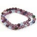 Strand Firepolish Glass Beads 8mm Amethyst/ Purple Mix