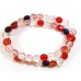 Strand Firepolish Glass Beads 8mm Berry Mix
