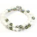 Strand Firepolish Glass Beads 8mm Snow Mix
