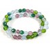 Strand Firepolish Glass Beads 8mm Spring Garden Mix