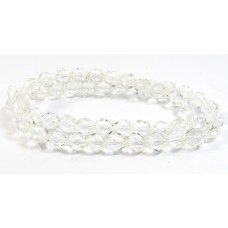 Strand Firepolish Beads 8mm Clear