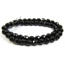 Strand Firepolish Beads 8mm Jet