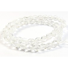 Strand Firepolish Beads 6mm Clear