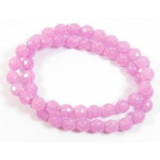 1 Strand Firepolish 8mm Faceted Violet Ice Beads