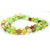 1 Strand Firepolish 8mm Faceted Planet Earth Colour Mix Beads