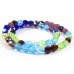 1 Strand Firepolish 6mm Faceted Taffeta Colour Mix Beads