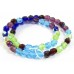 1 Strand Firepolish 6mm Faceted Taffeta Colour Mix Beads