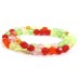 1 Strand Firepolish 6mm Faceted Citrus Colour Mix Beads