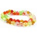 1 Strand Firepolish 8mm Faceted Citrus Colour Mix Beads