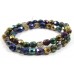 1 Strand Firepolish 6mm Faceted Precious Metals Colour Mix Beads
