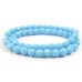 1 strand 6mm Czech Glass faceted round beads - Turquoise