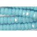 1 Strand 3x6mm Turquoise Czech Glass Faceted Rondelles