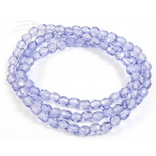1 Strand Tanzanite 4mm Czech Glass Beads