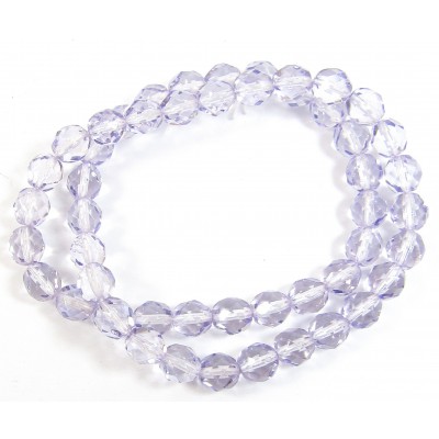 1 Strand Tanzanite 8mm Czech Glass Beads
