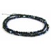 100 Firepolish Beads 4mm Jet Black AB Aurora Borealis